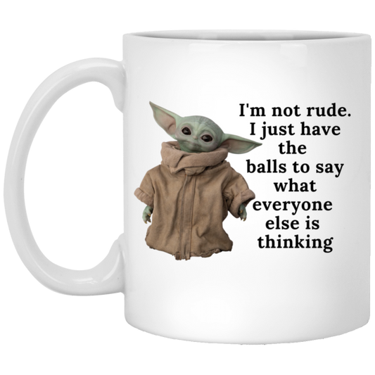 Baby Yoda Mugs, Mandalorian Baby Yoda Mug, Funny Star Wars Mug