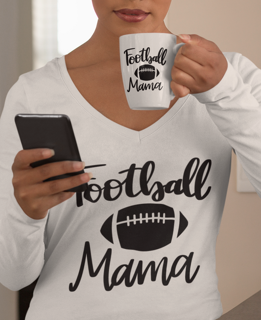 Football Mama Long Sleeve Tee